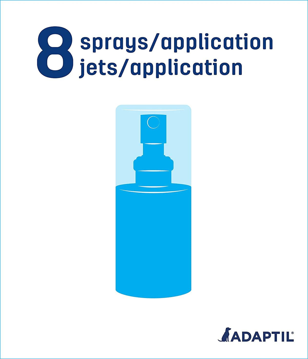 ADAPTIL Spray 60 ml – Calma y Comodidad a los Perros Durante Viajes, visitas veterinarias y Eventos estresantes – The Original D.A.P. Dog Appeasing - Spray de feromonas (60 ml, 1 Unidad)