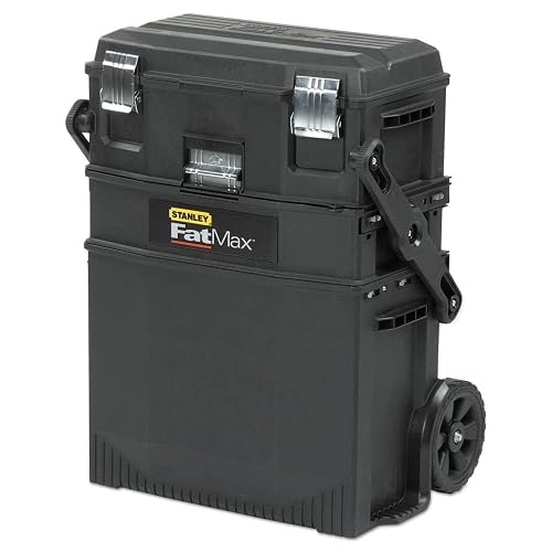 STANLEY Caja de Herramientas con Ruedas y Repisas Fatmax 4 en 1, 020800R