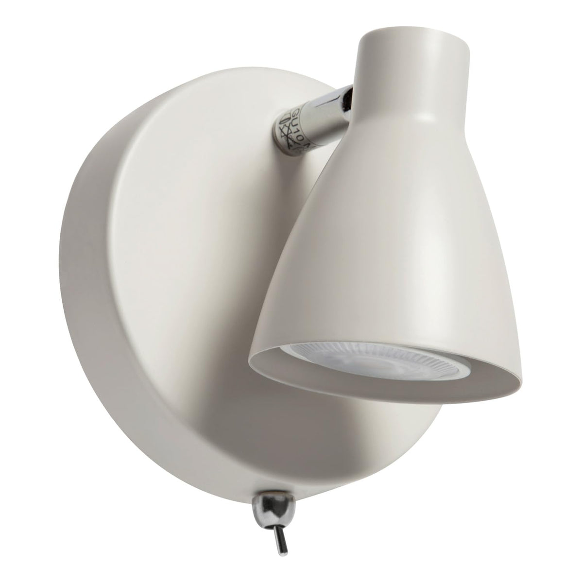 ILLUX Lámpara de muro de sobreponer, estilo riel, Decorativo y Moderno, para uso interior, Color blanco, Incluye foco GU10 Luz ideal para recamara pasillo sala TR-2401.B (Luz cálida 2700 K)