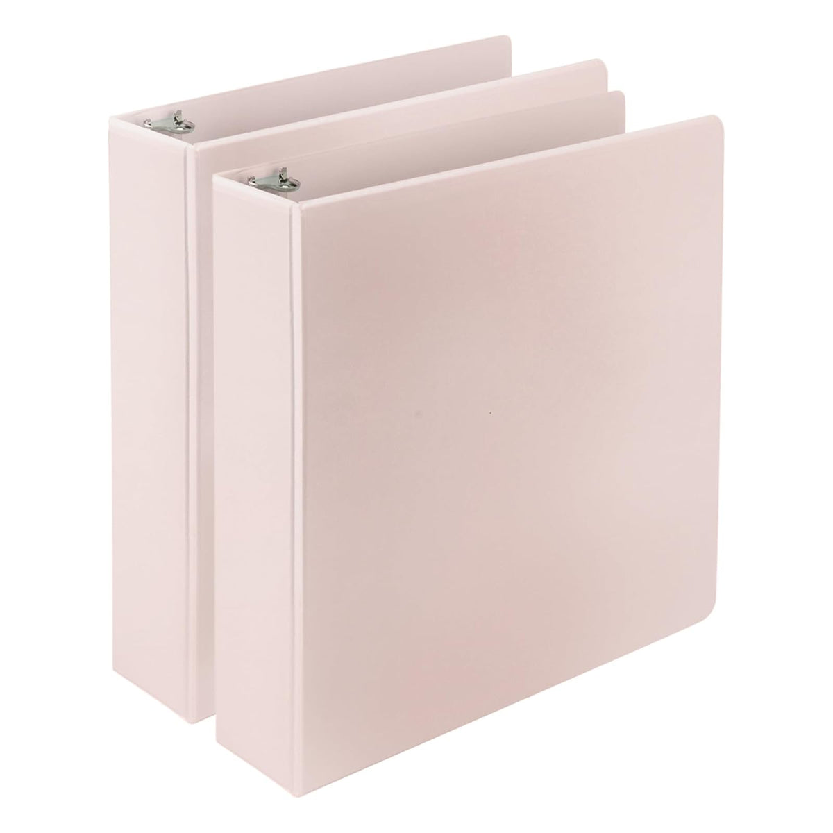 Samsill Carpeta de 3 Anillos Ecológica 2 Pulgadas - 2 Paquete - Rosa - 2 pulg.