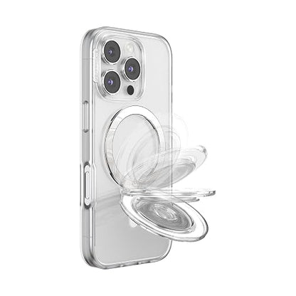 PopSockets - Empuñadura para MagSafe, Agarre para teléfono con Soporte de teléfono Integrado, Soporte Ajustable para Retrato u Paisaje, Fuerte sujeción magnética, Compatible con Carga inalámbrica