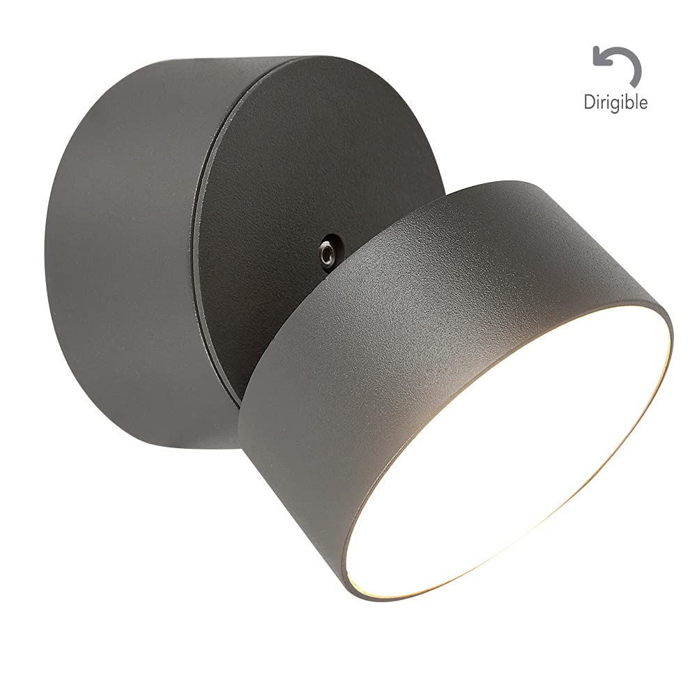 Tecnolite - Lámpara de exterior LED para sobreponer, 10 W, Luz Cálida Brillante