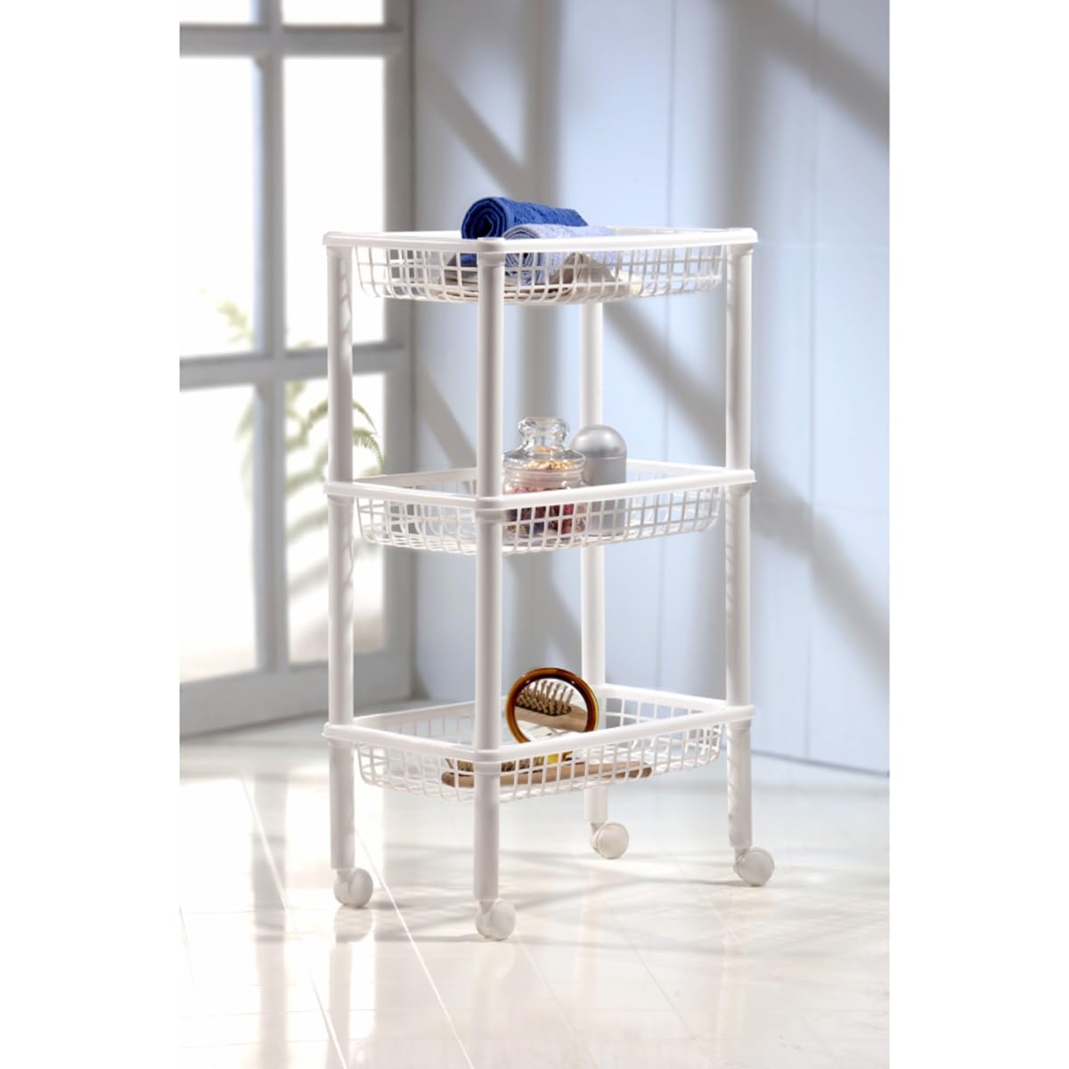 Italhome Estante De 3 Niveles con Ruedas, Organizador Multiusos Carrito De Cocina Blitz