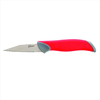 Juego santoku de 2 piezas, Oster Baldwyn, acero inoxidable, Rojo/Negro, 1, 1