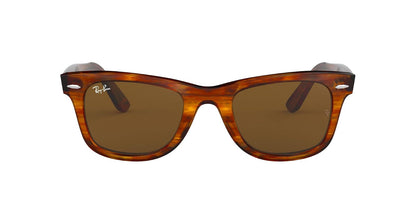 Ray-Ban Wayfarer - Gafas de sol polarizados - 50 mm - Rayas Havana - B-15 café