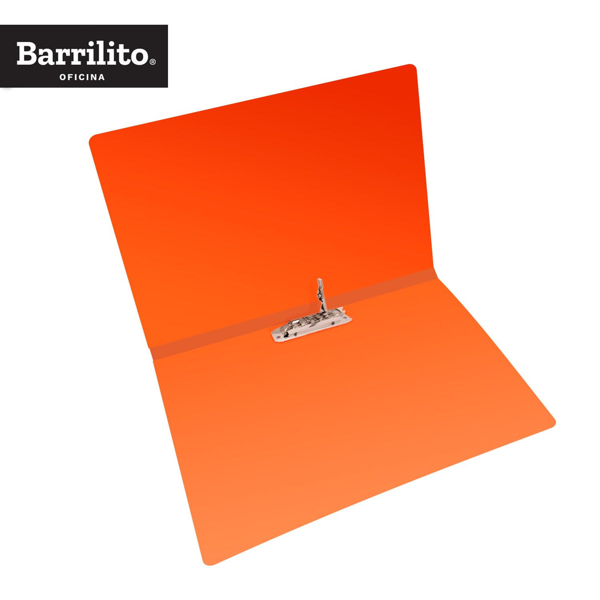 Barrilito Fólder Plástico Carta c/Broche Metálico. 12 pzas. QCP338