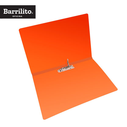 Barrilito Fólder Plástico Carta c/Broche Metálico. 12 pzas. QCP338