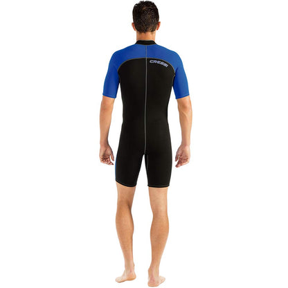 Cressi Traje de Neopreno con Cremallera Frontal Completa para natación, esnórquel, Buceo - Lido Short: diseñado en Italia