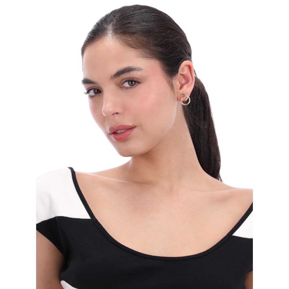 Napier Aretes Material Aleacion De Metales para Mujer