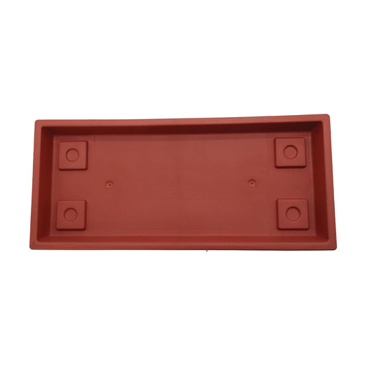 The HC Companies - Bandeja rectangular veneciana para plantas, platillo de plástico ligero, bandejas de goteo de plantas para drenaje, platillo resistente a los rayos UV para uso en interiores y