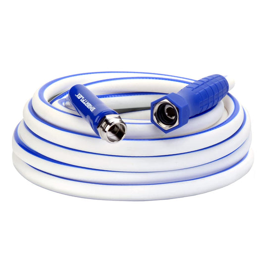 SmartFlex RV/Manguera de agua marina, 5/8 pulgadas. x 25 pies, híbrida, blanca - HSFRV525