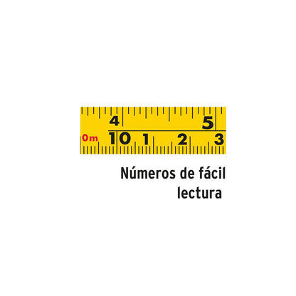 Truper TP20ME, Cinta larga, carcasa plástica, 20 m, metálica