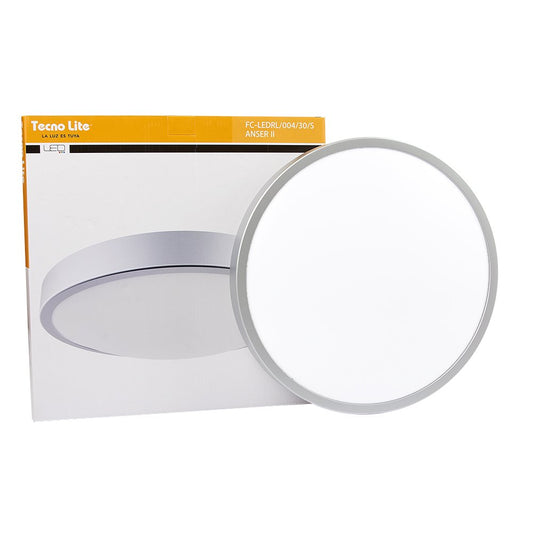 Tecnolite Lámpara de Interior, Sobreponer en techo color Satinado FC-LEDRL/004/30/S