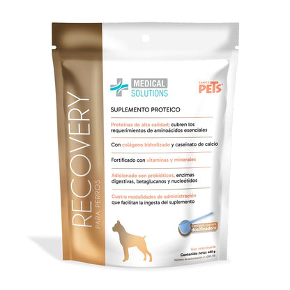 Fancy Pets MS Recovery Suplemento de Proteína para Perros 400 g Suplemento Nutricional con Colágeno y Vitaminas para Apoyo Muscular y Vitalidad