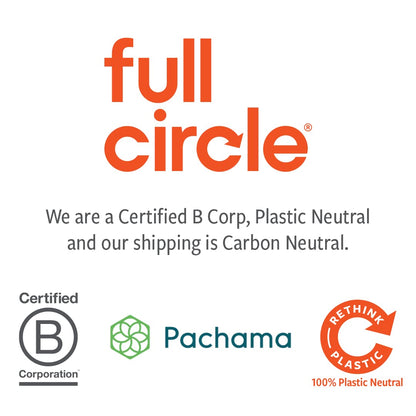 Full Circle Royal Plunge - Émbolo de inodoro con soporte de cerámica y disco de tierra de diatomeas para prevención de moho y moho, fácil de limpiar y más higiénico, blanco