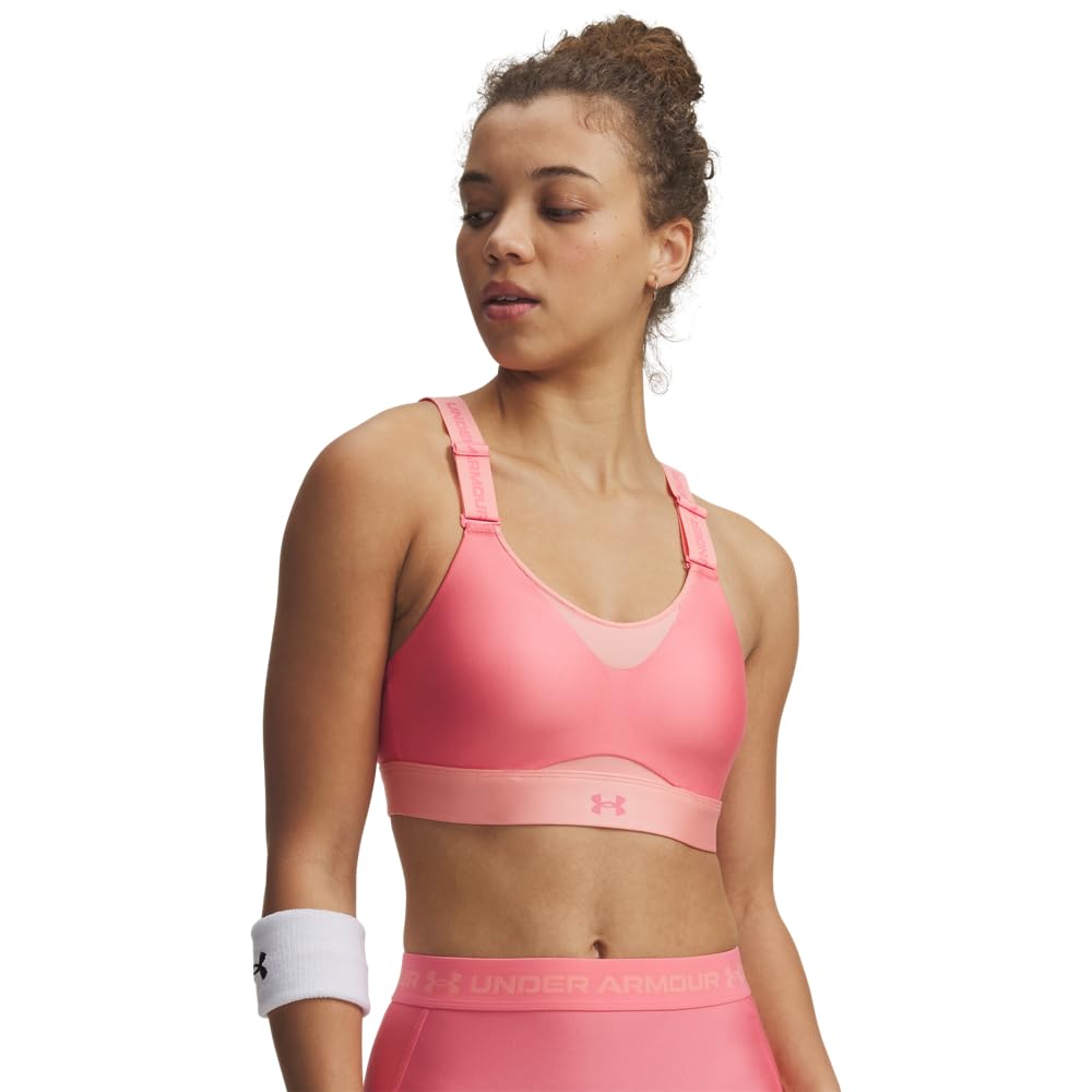 Under Armour Infinity High brasier deportivo de alto soporte - (XL) D - DD - (600) Rosa agridulce, rosa elegante, rosa agridulce