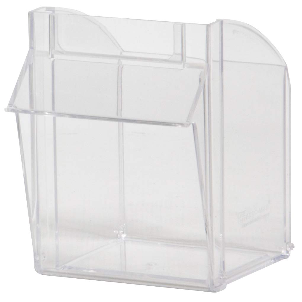 Akro-Mils 06702 TiltView - Sistema de almacenamiento horizontal de plástico con dos cubos de basura