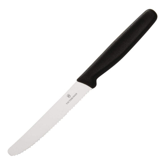Victorinox Cuchillo para Tomates, Negro, 11 Centímetros