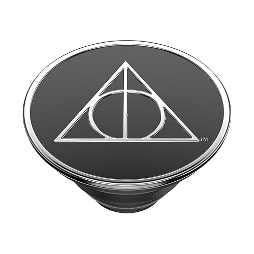 PopSockets PopGrip - Soporte expandible y Agarre con una Parte Superior Intercambiable para teléfonos Inteligentes y tabletas, Esmalte Reliquias de la Muerte