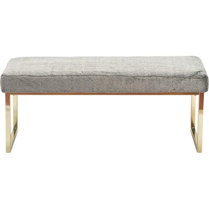 Elle Decor FUCN20047D Giselle Bench, Faux Fur