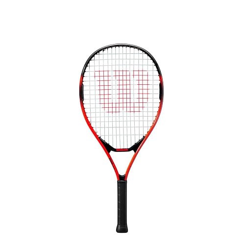 Wilson Pro Staff Precision - Raquetas de Tenis recreativas para jóvenes, Color Negro y Rojo