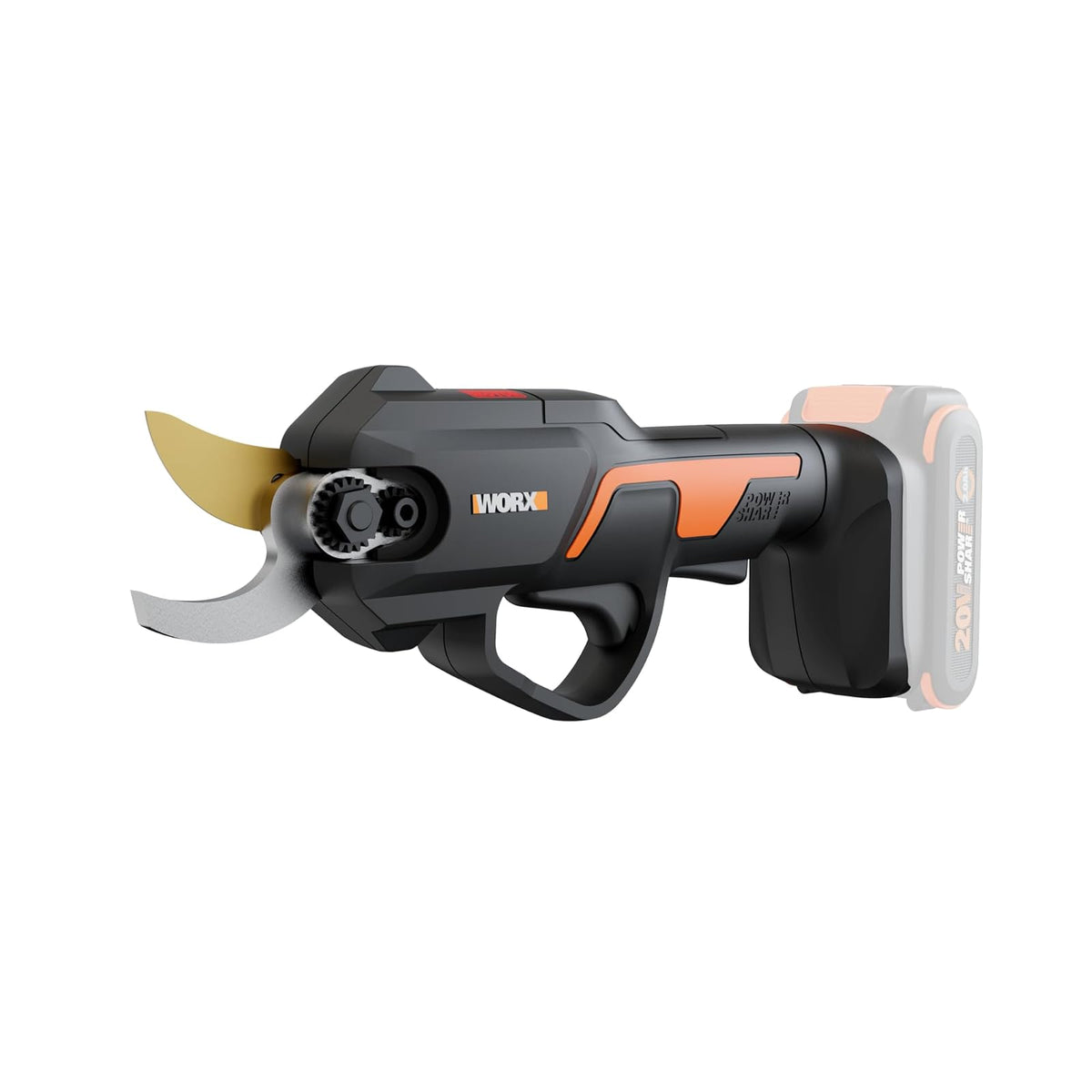 Worx WG330.9 - Tijera de podar Worx NITRO de 20 V con potencia compartida (solo herramienta)