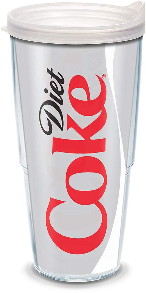 Tervis Coke Diet Wrap Tumbler with Clear Lid, 24-Ounce
