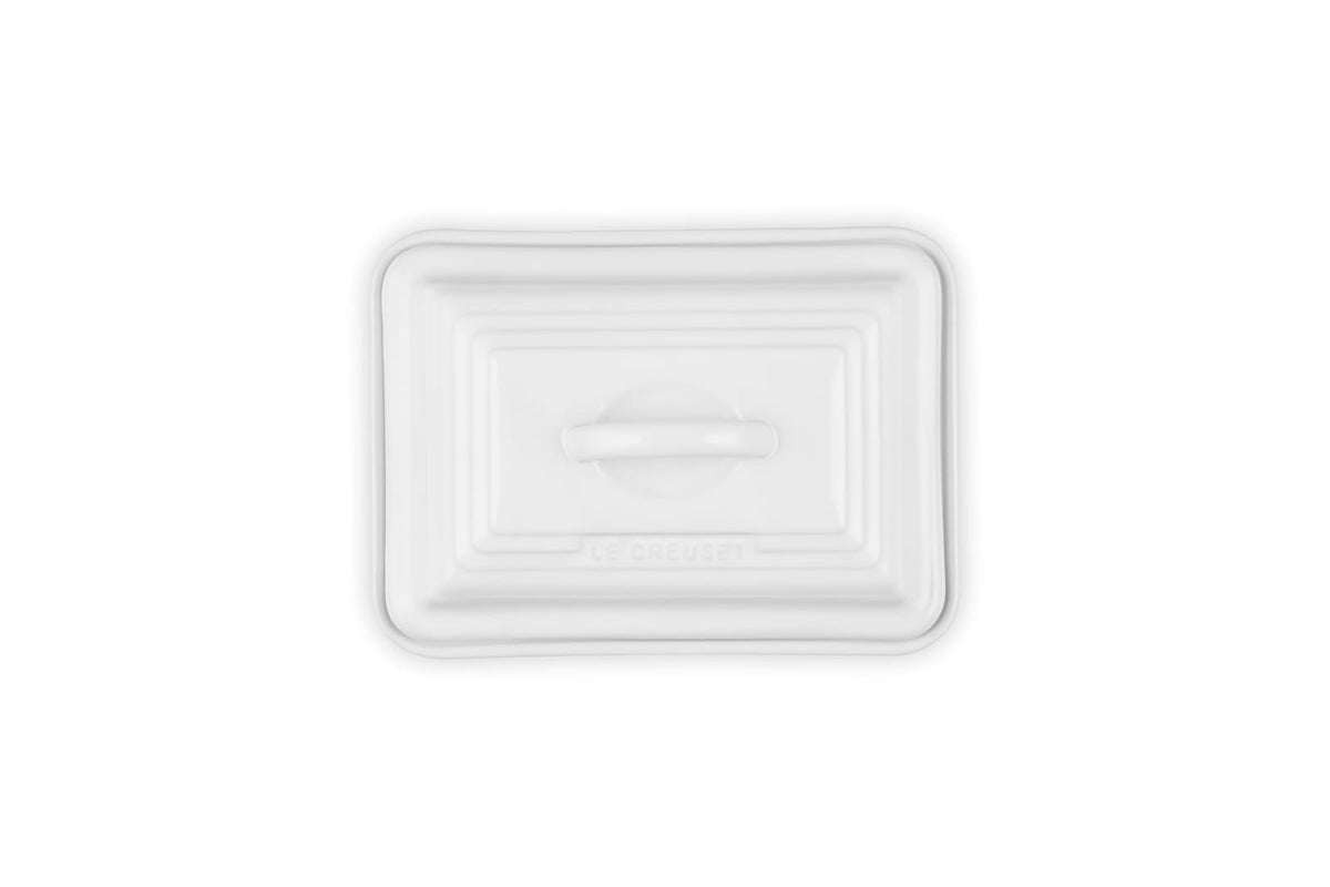 Le Creuset of America Heritage Stoneware Butter Dish, White