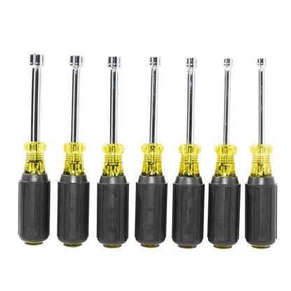 Klein Tools 65160 Nut Driver Set, 7-Pc. Metric, Cushion-Grip