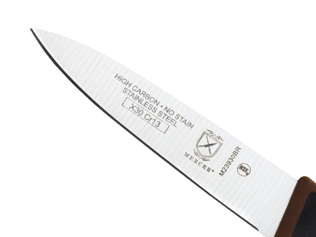 Mercer Culinary Millennia Paring Knife, 3-Inch, Brown
