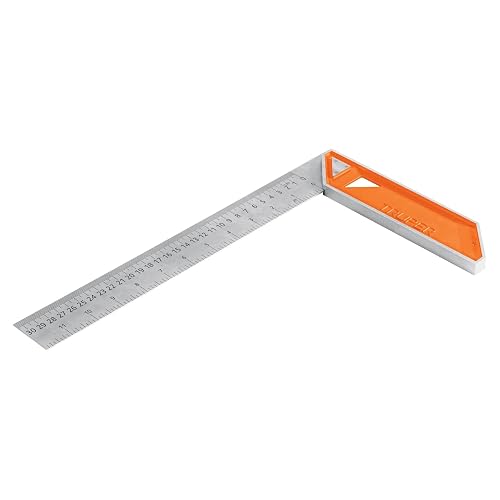 Truper EC-12, Escuadra para carpintero, acero inoxidable, 12"