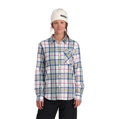 Spyder Fab Flannel L/S Parte Superior Camisa Abotonada para Mujer