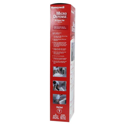 Honeywell - Filtro de aire plegable de alta eficiencia de 10,16 cm, 20 x 24 x 4, Blanco