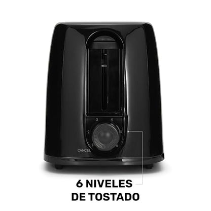 Tostador de Pan Taurus Capacidad de 2 Rebanadas Color Negro Modelo LUCER
