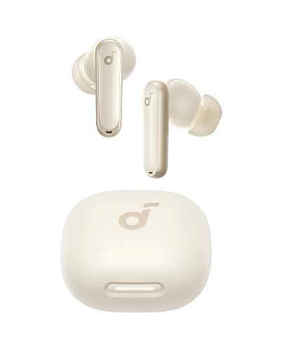 Soundcore by Anker P40i Audífonos Inalámbricos | Cancelación de Ruido Activa, 60h de Reproducción, Carga Inalámbrica, Estuche 2-en-1 con Cargador y Soporte de Teléfono, IPX5