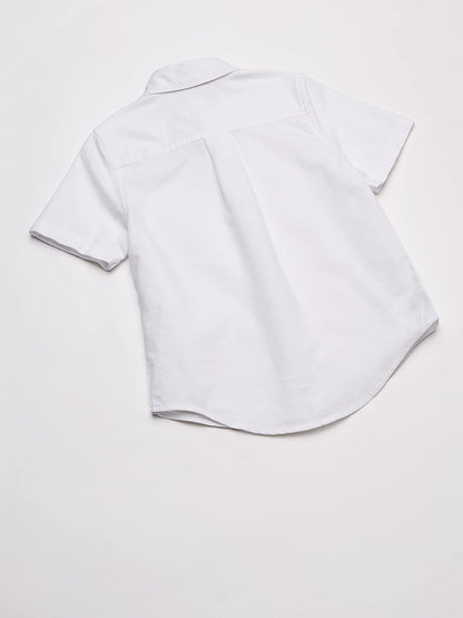 The Children's Place - Camisa Oxford de Manga Corta con Botones para bebés y niños pequeños
