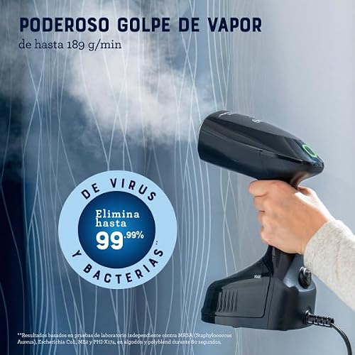 Oster® Vaporizador de Telas Portátil, con Cable de 2.55 Metros, Capacidad de 240 ml, Negro, GCSTES101