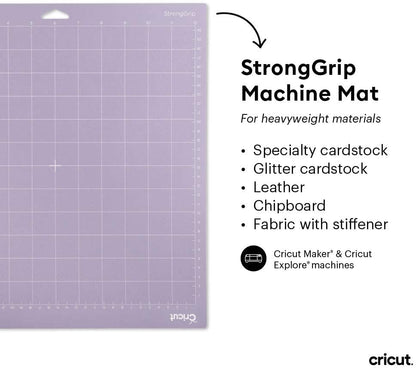 Cricut Adhesive Back Cutting Mats 12"X12" 3/Pkg-Green, Blue & Purple