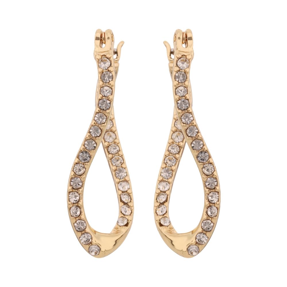Anne Klein Aretes Dorado Asimétrico para Mujer | Pequeño, asimétricos, metal con baño dorado, broquel, 1 par
