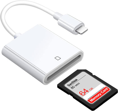 WvinYng MRPL Lector de Tarjetas SD Compatible con iPhone Lector de Tarjetas de Memoria para cámara Digital Lector de Tarjetas SD para iPhone iPad(Compatible con iPhone 6 y Superiores)…