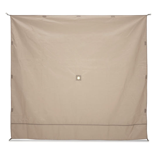 Gazelle Tents™, 3 Paneles de Viento para cenador, Paneles de Viento portátiles, Paneles de privacidad, Impermeable, Arena desierta, GA104, Color café