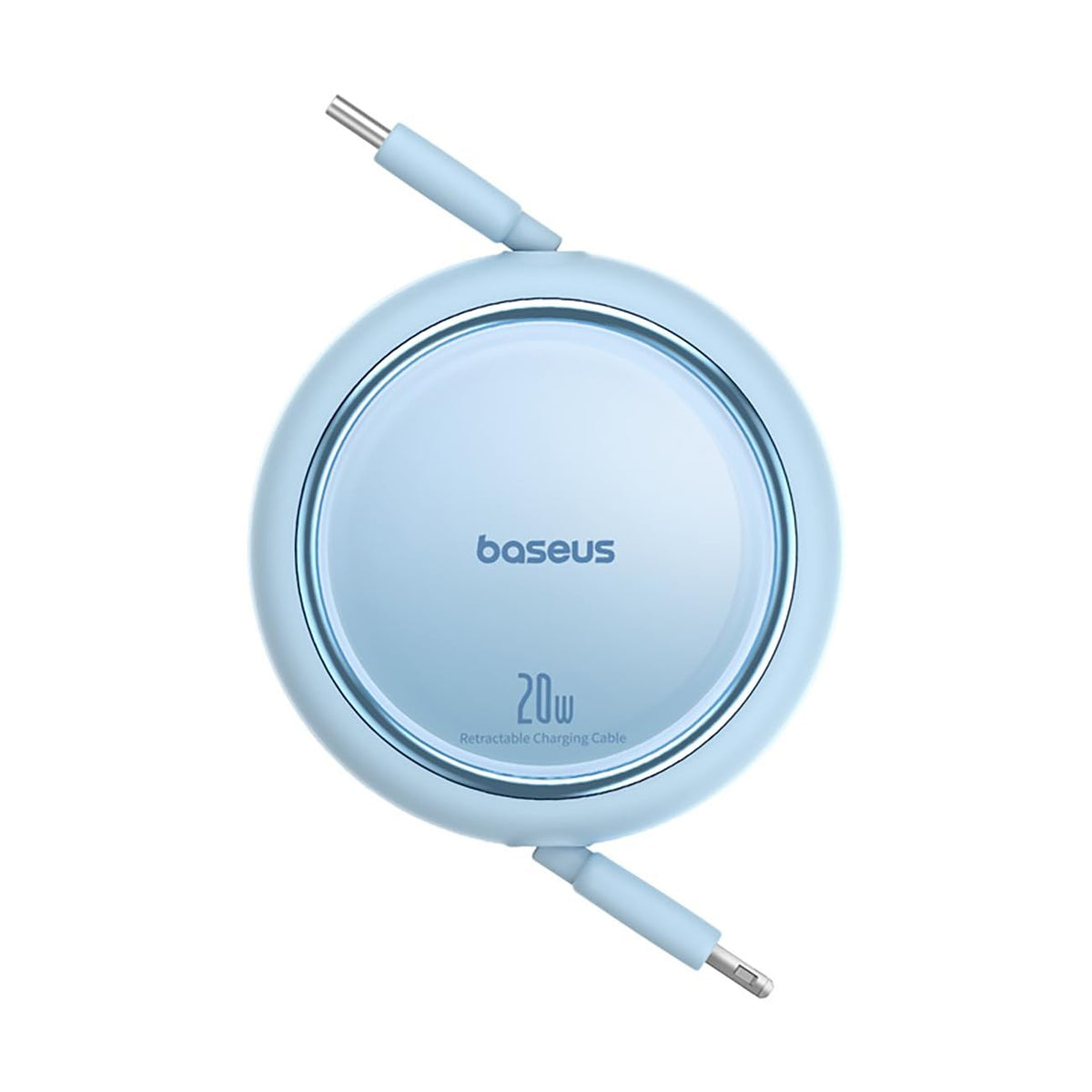 Baseus Cable USB C a Lightning, Cable Carga Rapida USB C a Lightning retráctil de 20 W Compatible con iPhone 14/13/13 Pro/13 Pro Max/12/12 Pro/11/XS MAX/8 Plus, iPad Pro, Azul