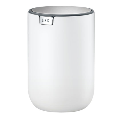 EKO Fandy Mini Bote de Basura para Escritorio con Tapa Giratoria, 1.5 L - Blanco - 1.5 litros