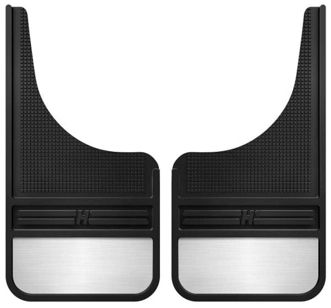 Husky Liners - Solapas de Barro universales para Perros de Barro, 12 Pulgadas con Peso, Color Negro, 55001