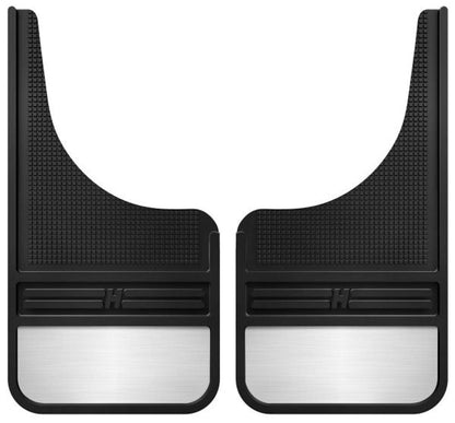 Husky Liners - Solapas de Barro universales para Perros de Barro, 12 Pulgadas con Peso, Color Negro, 55001