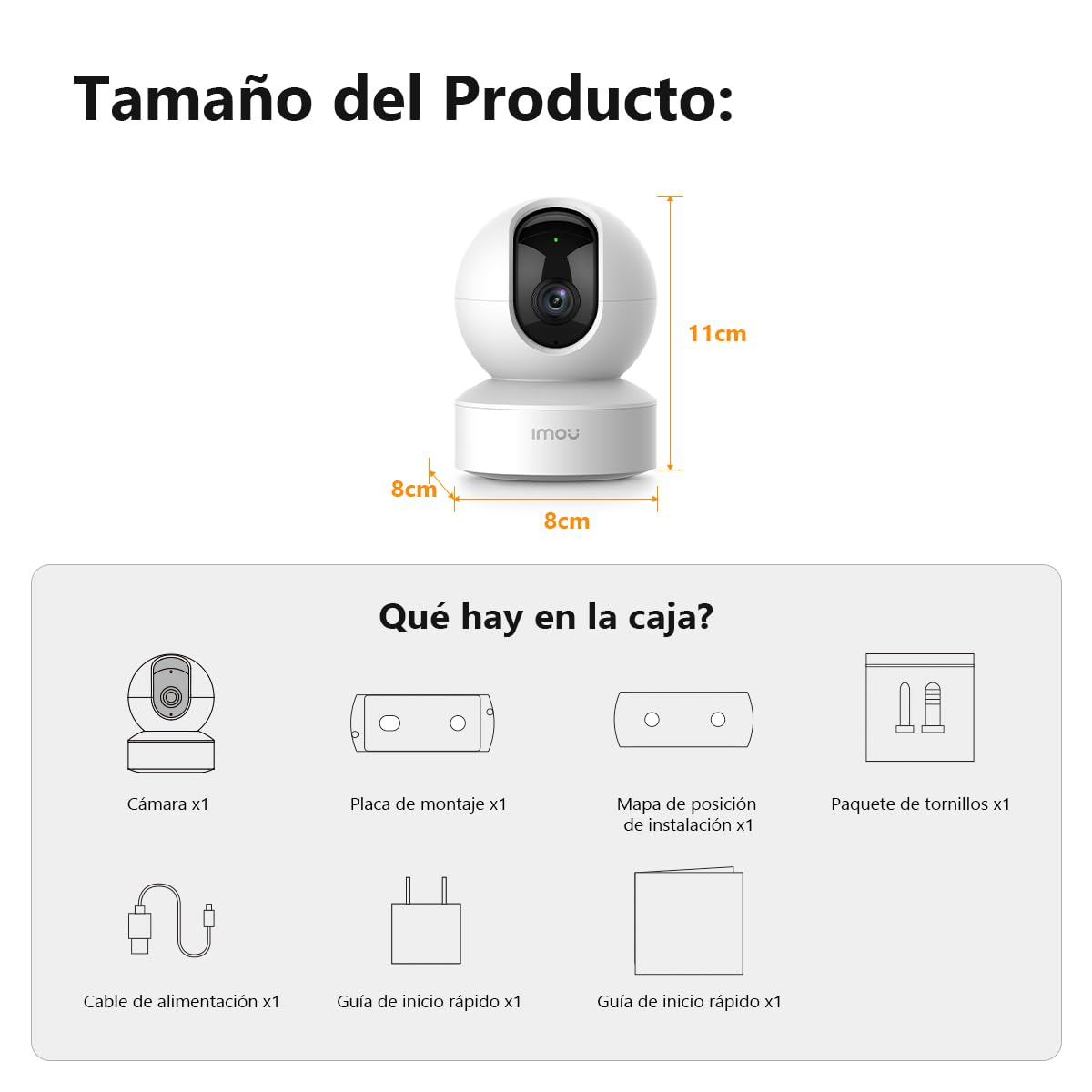 Imou IPC-DK2N Cámara WiFi Interior 4MP con Detección de Personas, Seguimiento Inteligente, Audio Bidireccional y Visión Nocturna