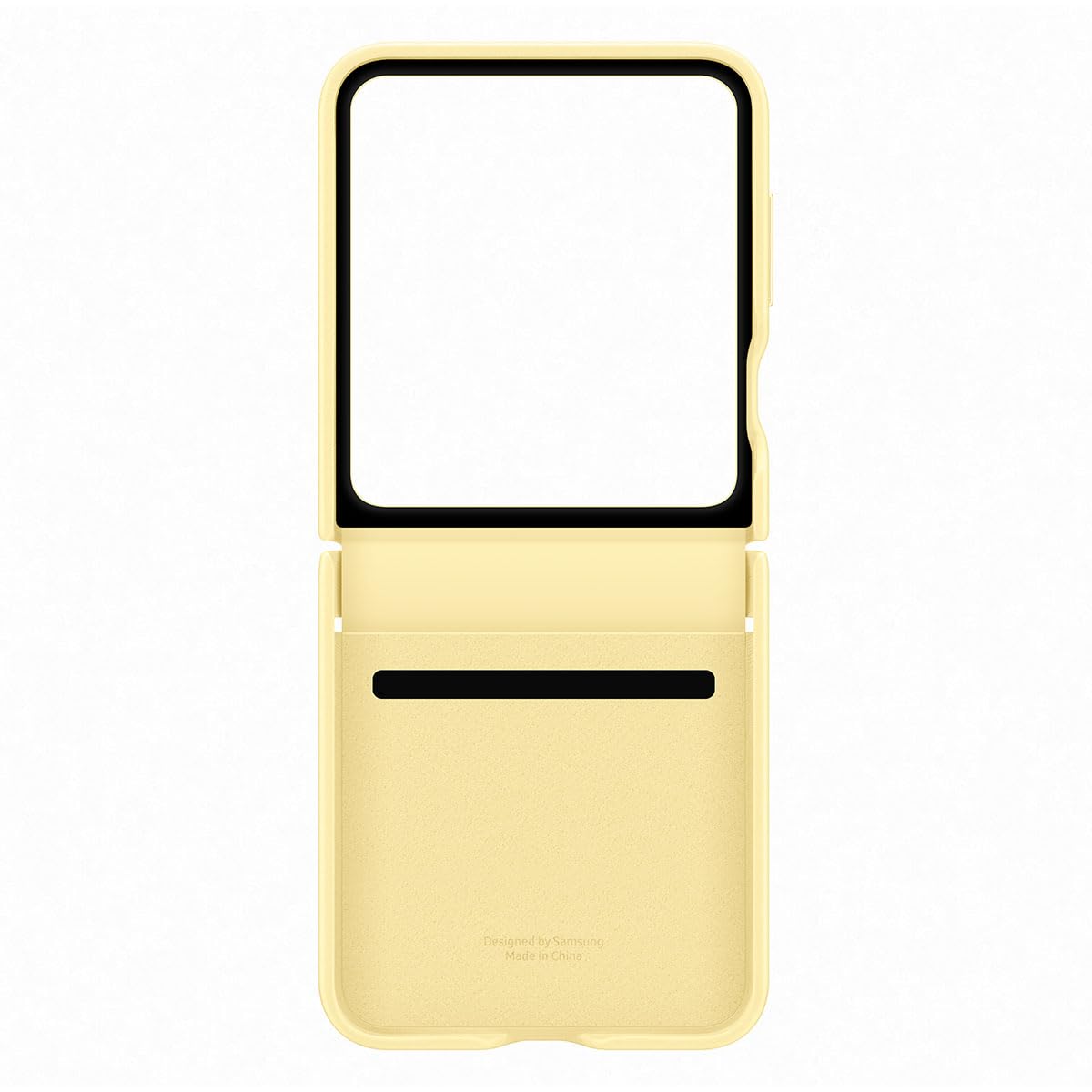 Samsung Galaxy Flip6 Flap Vegan Leather Case Color: Amarillo