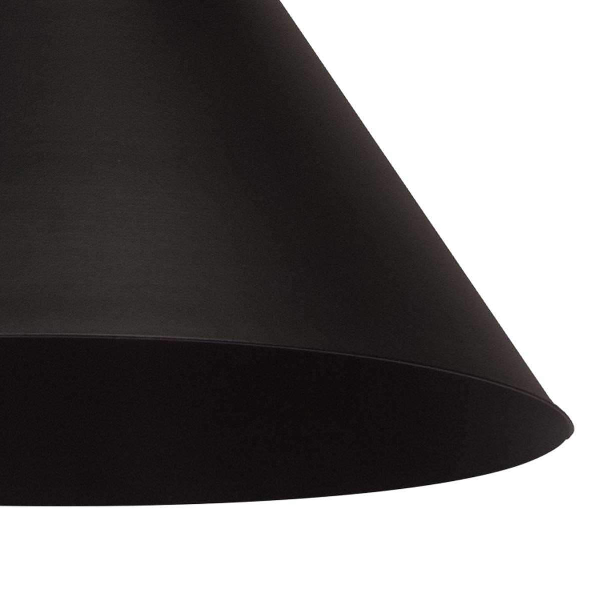 MAXXI MX-CL8030/N Candil Cónico Grande Candil Cónico Grande MX-CL8030/N, Negro, Ø24xH24cm, pack of/paquete de 1