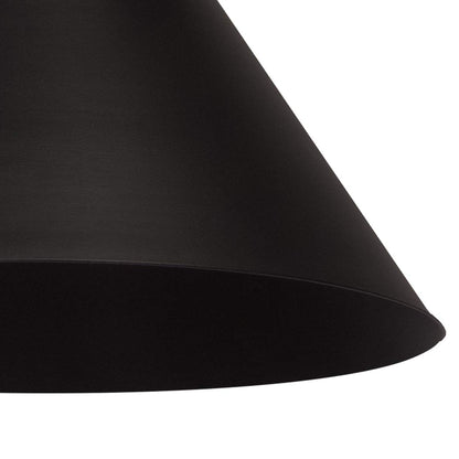 MAXXI MX-CL8030/N Candil Cónico Grande Candil Cónico Grande MX-CL8030/N, Negro, Ø24xH24cm, pack of/paquete de 1