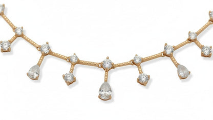 Anne Klein Collar Circular Para Mujer | Dorado, Mediano, Forma Circular, Cierre Gancho Francés, Gleaming Light